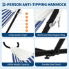 2-Person Outdoor Hammock w/ Stand,450 Lbs,Portable Hammock w/Carry Bag,11 Colors