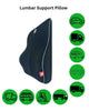 Memory Foam Ergonomic Lumbar Support Pillow For Office Chair Car Seat Back Relie