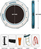 2.4x2.4m Inflatable Floating Dock Swim Platform w/ Ladder Pump Bag for Lake