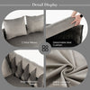 2 Seater Velvet Sofa Loveseat with Armrests Removable Seat Cushion Grey