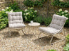 Malay Outdoor Essentials Siesta 2 Seater Sling Bistro Set Grey FREE DELIVERY
