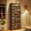 Tribesigns 30-Pair Shoe Cabinet for Entryway Wood Shoe Storage Organizer 10-Tier