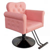 Salon Chair Hair Stylist PU Leather Barber Chair 360° Swivel Hydraulic Lift Spa