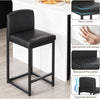 Modern Bar Stools Set of 2, Upholstered Counter Height 24.8" Bar Stools