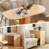 Folding Multifunction Table Drop Leaf Extendable Dining Table-Natural
