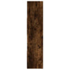 Smoked Oak Engineered Wood Book Cabinet - Multifunctional Room Divider and W9C8