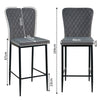 Set of 2/4/6 Bar Stools Velvet Breakfast Bar Chairs Kitchen Office Restaurant