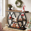 39.4-Inch Console Table, Industrial Entryway Sofa Table with Storage for Hallway