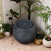 Garden Fountain Water Feature LED Lights Indoor Outdoor Polyresin Statues Decor