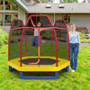 7FT Kids Trampoline Recreational Trampoline Mini Round Bounce Jumper w/Net