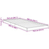 Floor Bed Frame Grey Sonoma 80 x 200 cm Engineered Wood