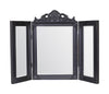 55x74cm Ella Black Triple Dressing Table Bedroom Make Up Vanity Mirror