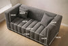 2-Seater Soft Foam Sofa with Armrests & 2 Cushions, Compact Modern Lovesea
