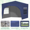 Pop Up Gazebo 3X3M Awning Canopy Party Tent Marquee 4 Sides Garden Outdoor Blue