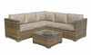 Signature Weave Georgia Brown Garden Corner Sofa Ice Bucket Table RRP £1050