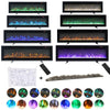 40/50/60/70/80/100inch Insert/Wall Mounted LED Fireplace Electric Inset Fire