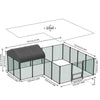 Large Iron Walk-in Chicken Run Coop Cage Hens Rabbit Dogs Ducks Chickens Poultry
