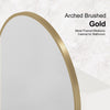 Arched Bathroom Mirror Cabinet Wall Mounted with Storage Modern Mirror Cupboard