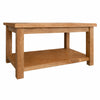 Oakcroft Coffee Table – Rustic Oak Living Room Table with Lower Shelf
