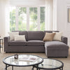 Dusk Soho Grey Chenille Right Hand Storage Chaise Sofa RRP £999