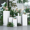 5X Metal Plinth Cylinder Dessert Pedestal Wedding Cake Flower Display Stand Rack