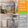 1 Set Iron Wood Mini Refrigerator Storage Rack Living Room Snack Trolley Kitchen
