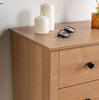 5 Drawer Chest of Drawers Narrow Solid Pine Wood Waxed Storage Bedroom Furniture