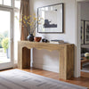 160 cm Console Table for Hallway, Farmhouse Entryway Table with Wavy Design