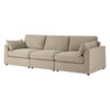 Dusk Miami Chenille Oatmeal 3 Seater Sofa RRP £999