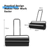 48L Steel Garden Lawn Roller Water Sand Filled Outdoor Grass Roller Black