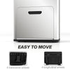 3 Compartment Kitchen Bin, Stainless Steel Pedal Bin for Recycling and Waste