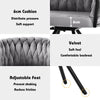 4PCS SWIVEL VELVET DINING CHAIRS ROTATABLE METAL LEGS KITCHEN CHAIRS MODERN GREY