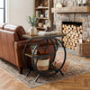 3-Tier Industrial End Table, Rustic Small Rectangle Side Table for Living Room