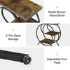 3-Tier Industrial End Table, Rustic Small Rectangle Side Table for Living Room