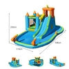 Inflatable Water Slide Kids Jumping Bounce House Splash Water Pool w/ Blower