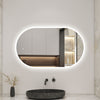 Oval LED Bathroom Mirror Adjustable LED Colors Anti-fog Dimming&Memory Function