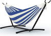 Double Hammock with Steel Stand, 350 lb Capacity, Portable In/Outdoor Carry Bag