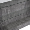 Fiesta Wooden Bar Table Unit In Concrete Effect With LED Lights
