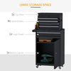 2 in 1 Metal Tool Cabinet Cart Storage Box Cabinet w/ 5 Drawers Pegboard Chest