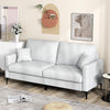 Home Sofa Modern Loveseat 2 Seater Couch Upholstered Sofa with Armrest & Pillows