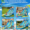 8 in1 Inflatable Bouncy Castl Kids Water Bounce House w/ Slide For 3-10 Years.