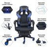 Ergonomic Computer Gaming Chair Office Recliner Massage Lumbar Support Blue Home