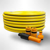 HoseFlo Premium Yellow Reinforced Garden Hose Pipe Range of Sizes 15 - 100 Metre