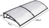 Door Canopy Awning Shelter Front Back Porch Outdoor Shade Patio Roof Rain Cover