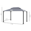 3 x 4m Aluminium Gazebo Marquee Canopy Pavilion Patio Party Tent
