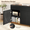 Sideboard Buffet Cabinet Wooden Coffee Bar Station Table w/Storage-Black