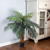 Ex-Large Faux Palm Tree Fake Artificial Green Plant Realistic Tree Garden 100cm