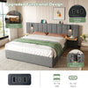 Upholstered Bed With Storage, Ottoman Bed Frame King Size Storage Bed 5ft Grey