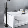 Bathroom Tap Bath Shower Mixer Black Floor Mounted Free Standing