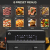 8L Double Basket Air Fryer with 8 Presets Display Recipe Timer Refurbished